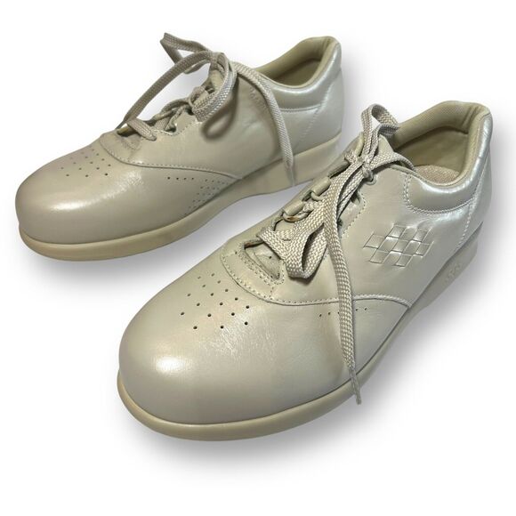 SAS Womens Size 8 WW Double Wide Shoes Free Time Bone Leather New Comfort - Picture 7 of 9